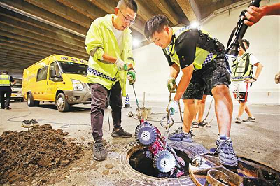   下排水管道清淤、“管道机器人”助力排水管道疏通